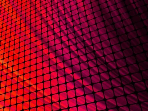 Red rays light 3D mosaic. EPS 8 Illustrazione stock