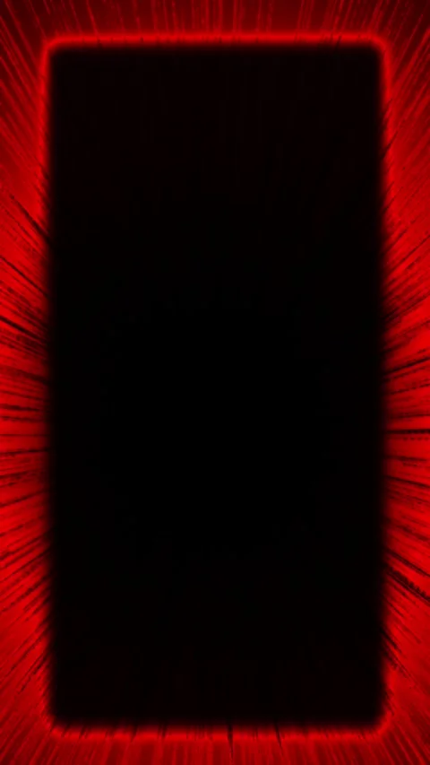 The red rays radiate in different directions from the black rectangle. Abstract Stock Footage 309475526