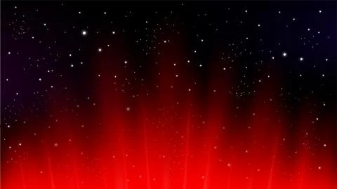 Red Rays Rising on Dark Background, Suitable For Space Concept, and Other, .. Stock Illustration