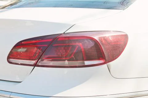 Red rear lights Stock Photos