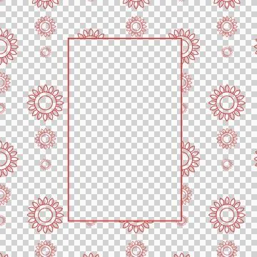 Red rectangle shape and designs Illustrazione stock