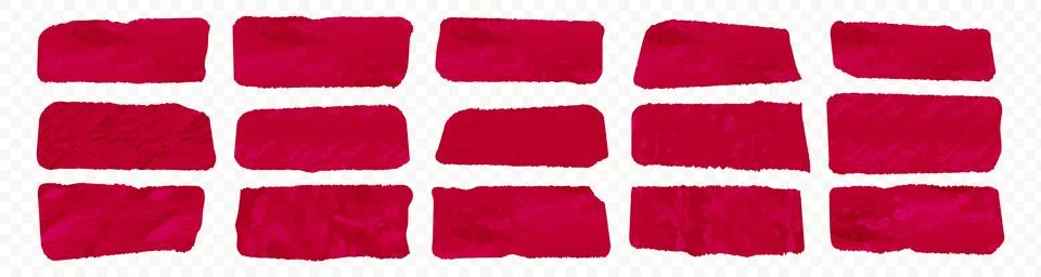 Red rectangle torn paper shape vector backdrop illustration. Headline Illustrazione stock