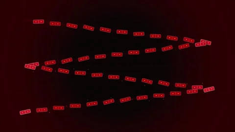 Red Rectangles Abstract Motion Graphic Background with Particle Trails Stock Footage 347560066