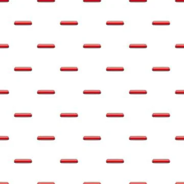 Red rectangular button pattern Illustrazione stock
