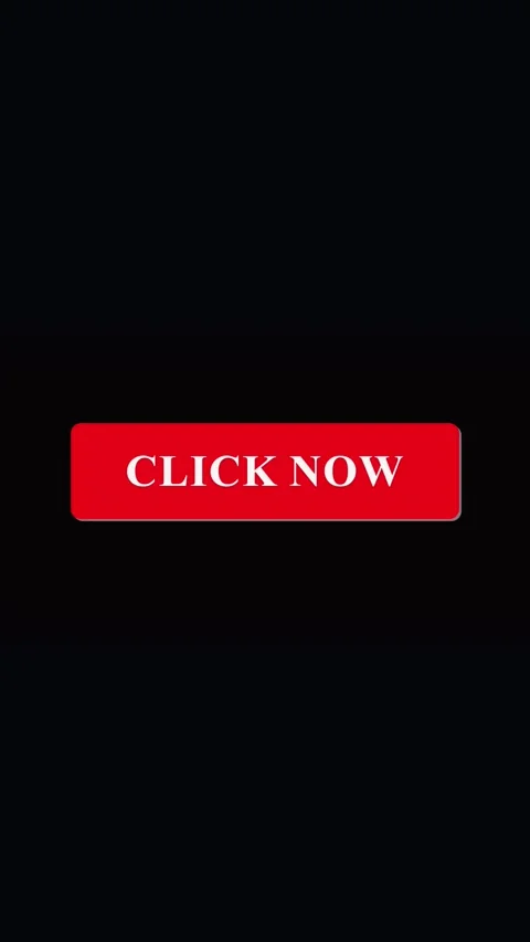 Red Rectangular Button with White Text " CLICK NOW" on a Dark Background cl.. Stock Footage 321726500