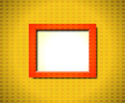 Red rectangular frame Stock Illustration