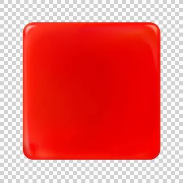 Red rectangular painted plate isolated. Label, template. Png. 스톡 일러스트