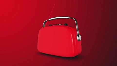 Red redio Video stock 135785825