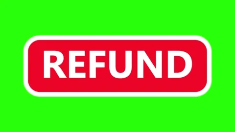 Red Refund Button Graphic for Business or Online Shopping 動画素材 336648271