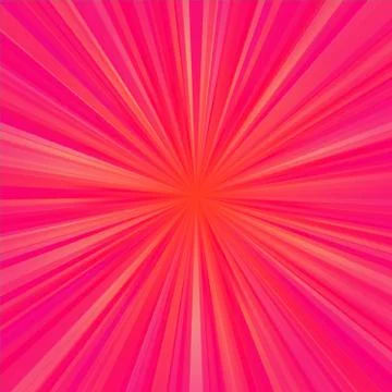 Red regular rays centralized background Stock Illustration