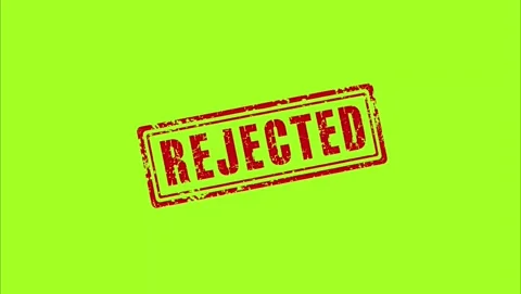 Red REJECTED stamp with powerful stomp animation on green screen. Ideal for.. Stock Footage 341482842