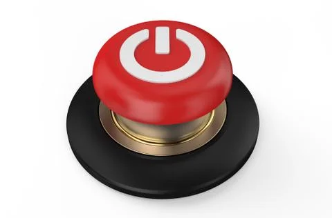 Red reset button Stock Illustration