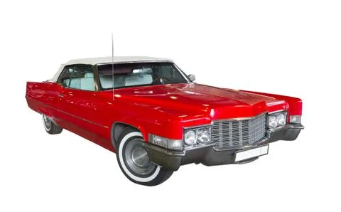 Red retro car Stock Photos
