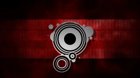 Red retro circle Stock-Footage 97041907