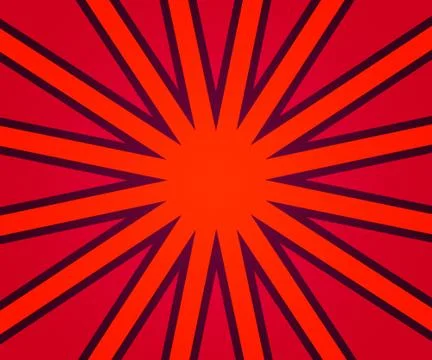 Red retro rays texture Stock Illustration