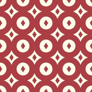Red retro seamless pattern Stock Illustration