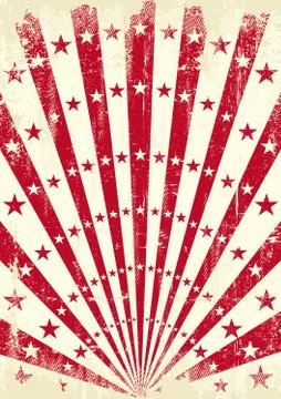 Red retro sunbeams Stock Illustration