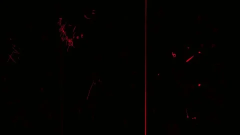 Red retro textures with rough strokes and doodle drafts on black screen. Stock Footage 329389409