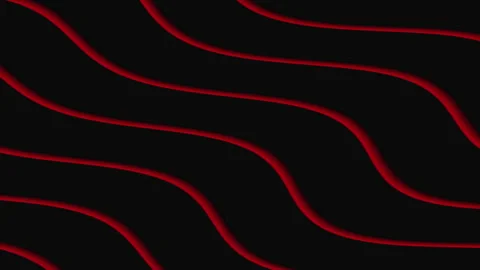 Red retro waves pattern Video stock 168101288