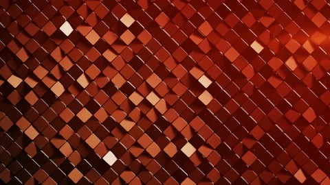 Red rhombus pattern surface 3D render loopable animation 4k UHD 3840x2160 Stock Footage 114346735