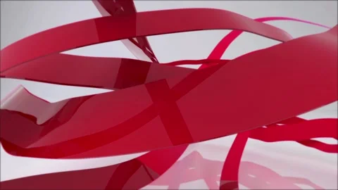 Red Ribbon 4 Stock Footage 236997171