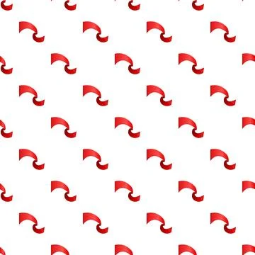 Red ribbon abstract pattern creating seamless background design Illustrazione stock
