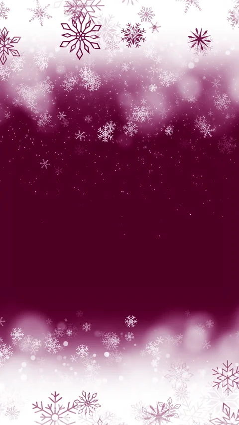 Red ribbon with blank space for text and white frame with decorative snowflakes. Video stock 292828612