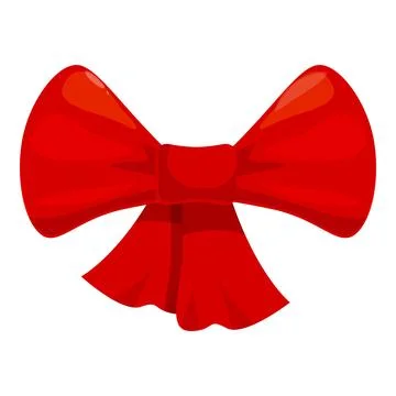 Red ribbon bow adding a touch of elegance and celebration イラスト素材