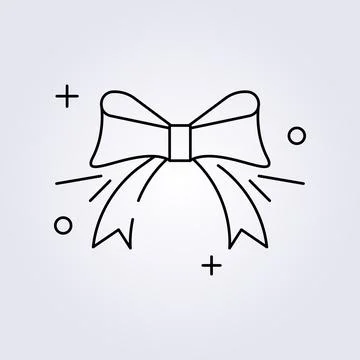 Red ribbon bow icon vector illustration design Stock Illustration