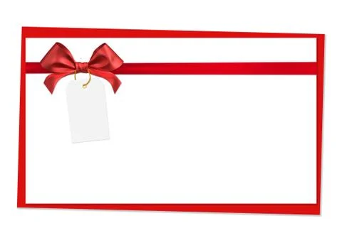 Red ribbon bow Stock-Illustration