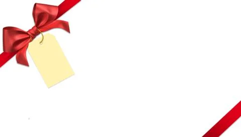 Red ribbon bow Stock Illustration