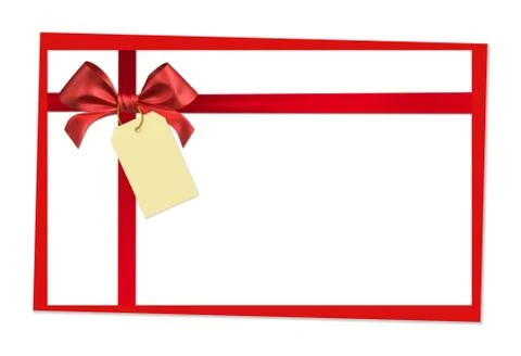 Red ribbon bow Stock Illustration
