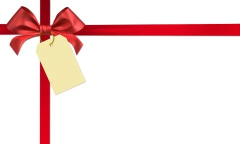 Red ribbon bow Stock Illustration