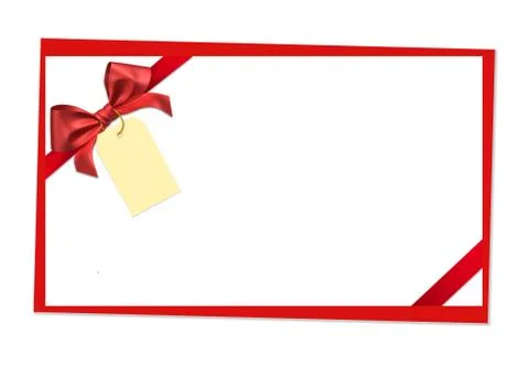 Red ribbon bow 库存插图