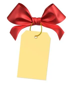 Red ribbon bow Stock Illustration