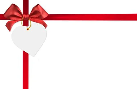 Red ribbon bow Stock Illustration