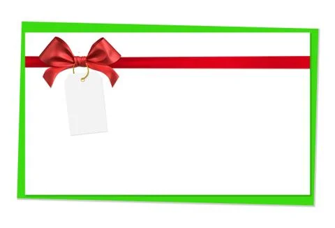 Red ribbon bow 스톡 일러스트