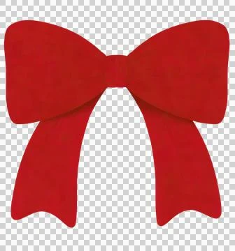 Red ribbon bow Stock Illustration