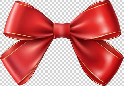 Red ribbon bow Stock Illustration