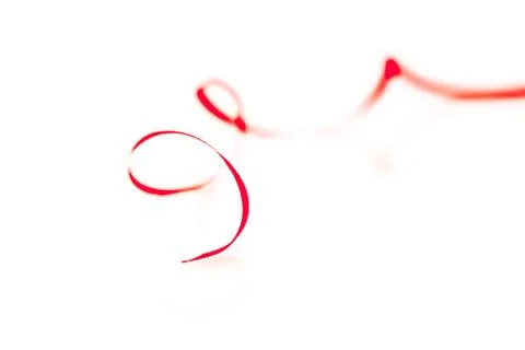 Red ribbon bow Stock Photos