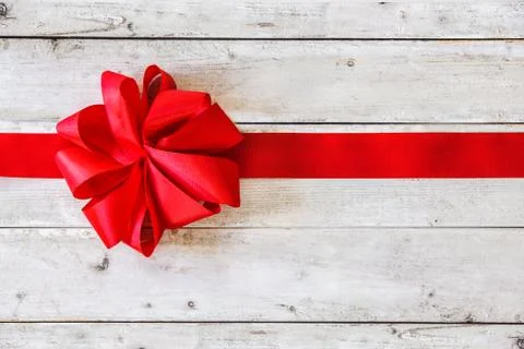 Red ribbon christmas background Stock Photos