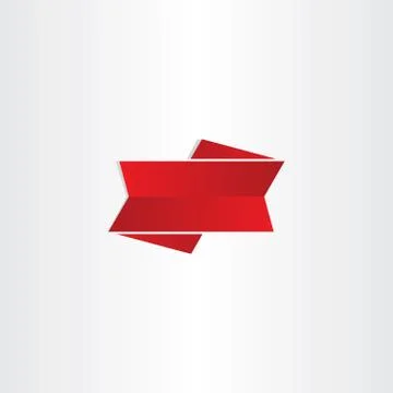 Red ribbon design element Stock-Illustration