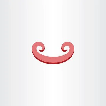 Red ribbon design element vector Stock-Illustration