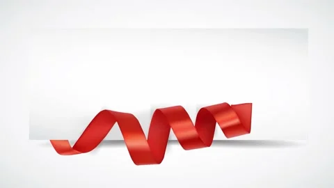 Red Ribbon Video stock 162717265