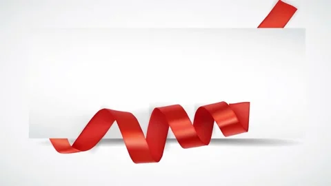 Red Ribbon Video stock 162830187