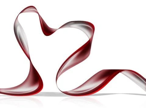 Red ribbon Stock Illustration