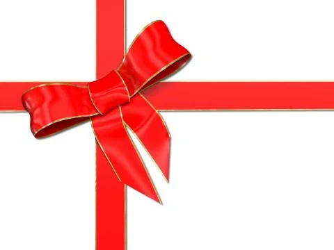 Red ribbon Stock Illustration