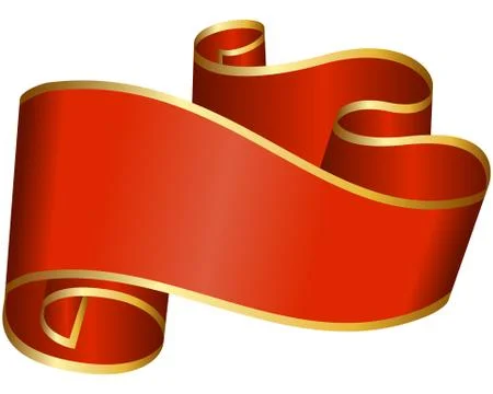 Red ribbon Stock Illustration