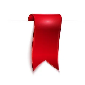 Red ribbon Stock Illustration