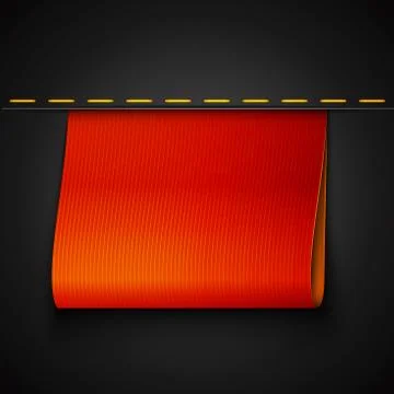 Red ribbon Stock Illustration